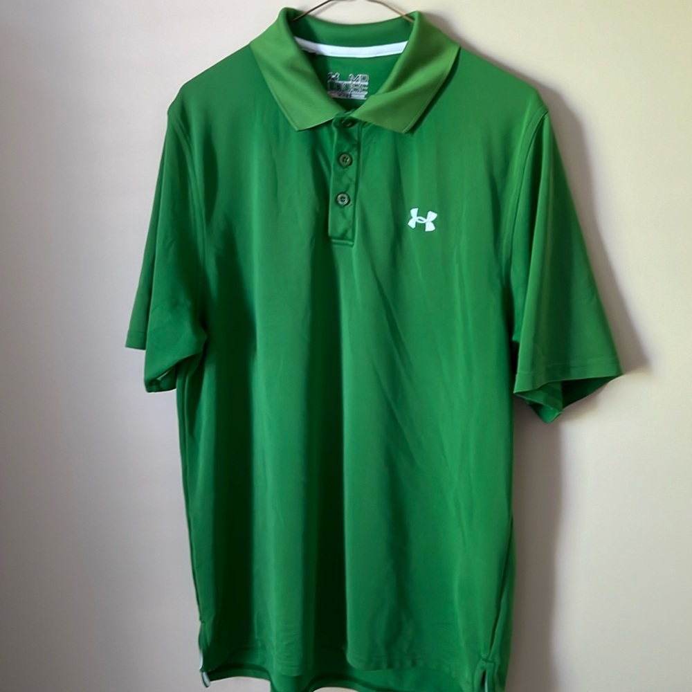 Men’s Green Under Armour Golf Polo